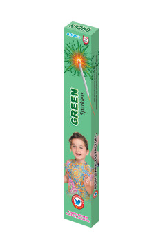 15 cm Green Sparklers