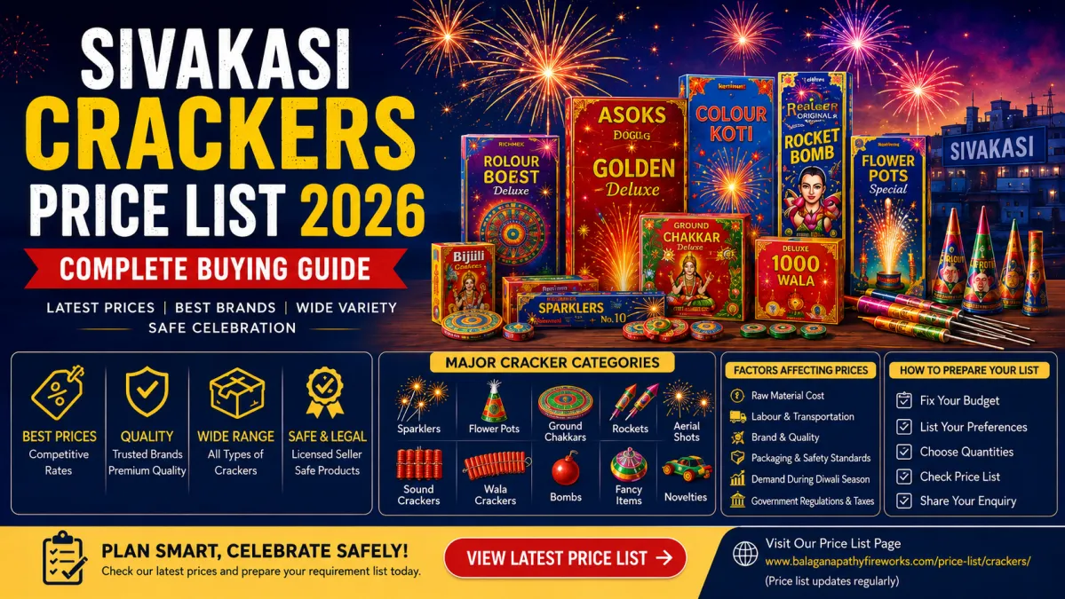Sivakasi Crackers Price List 2026 – Complete Buying Guide