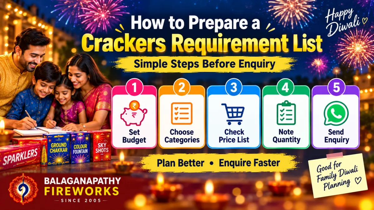 How to Prepare a Crackers Requirement List Before Making an Enquiry