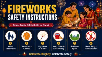 Fireworks Safety Instructions for Diwali – Family Safety Guide 2026