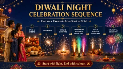 Diwali Night Celebration Sequence – How to Plan Your Fireworks from Start to Finish