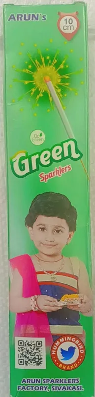 10 Cm Green Sparklers